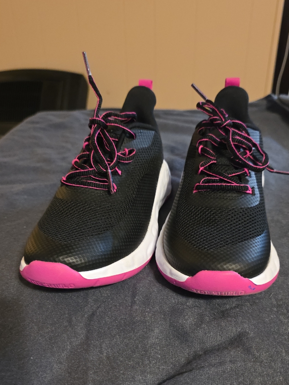 all in motion Black and Pink Kids Athletic Shoes